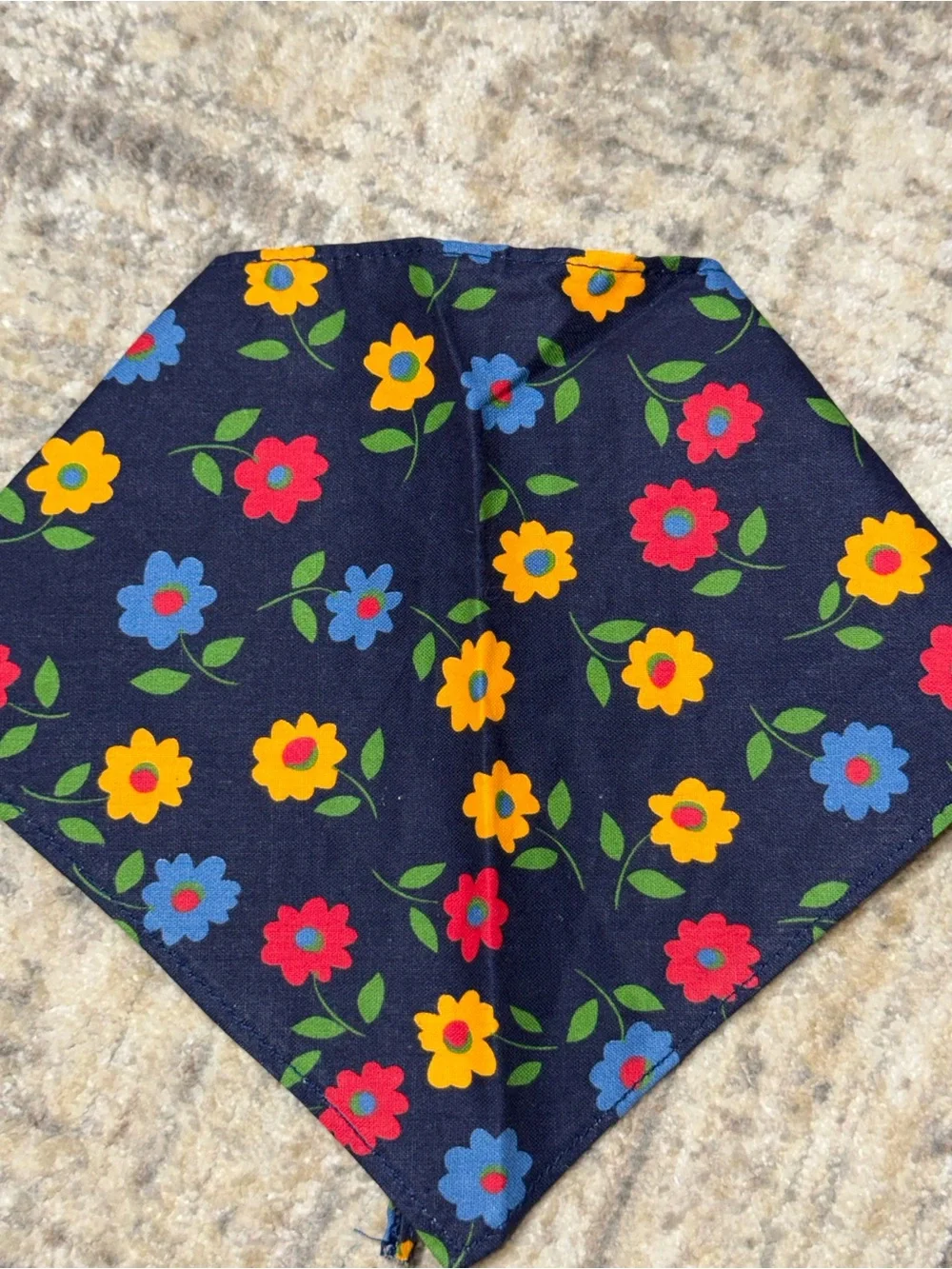American girl Navy Blue shoulder tie with flowers
